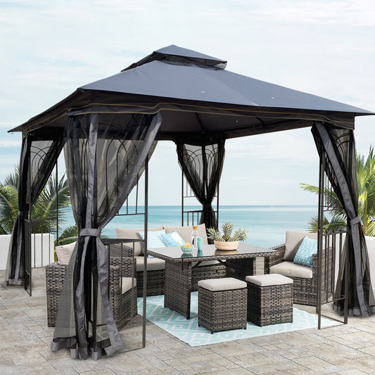 Pop-up gazebo canopy tent for patio and outdoor events