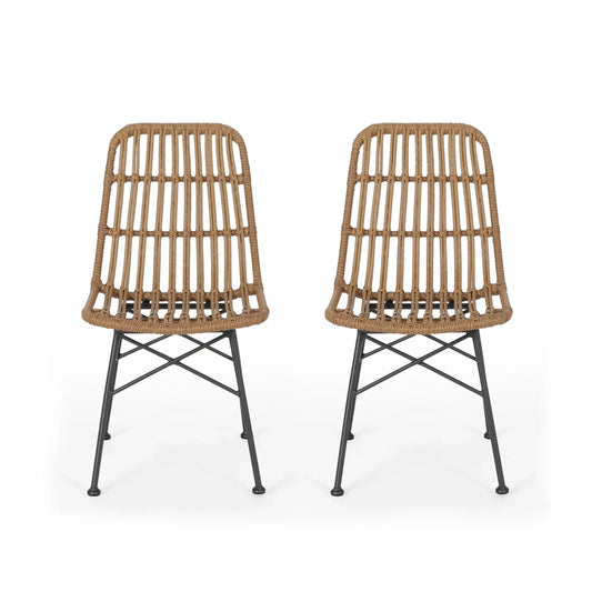 Set of 2 outdoor patio chairs