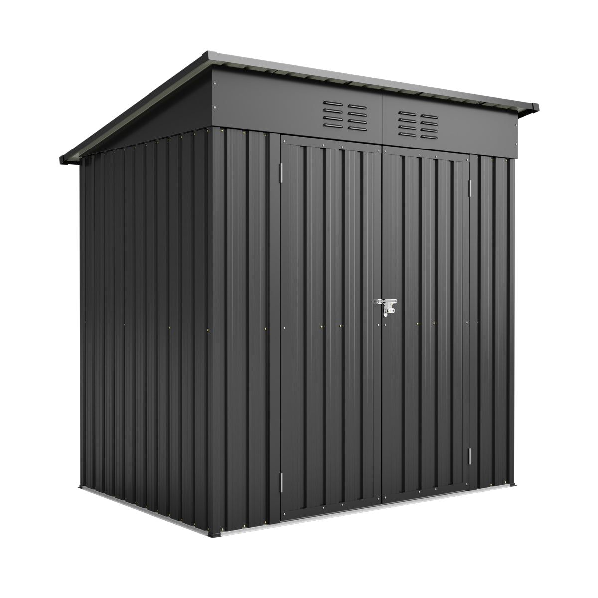 6FT compact metal outdoor storage shed