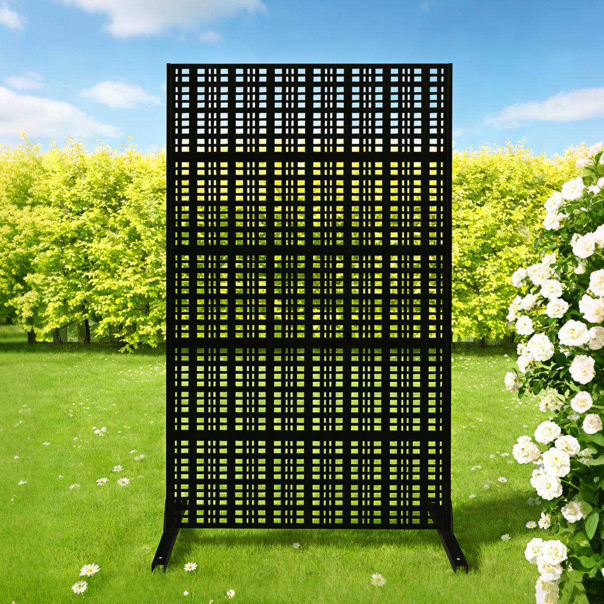 43-inch metal garden privacy screen